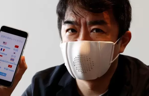 Este barbijo smart se conecta por bluetooth, amplifica tu voz y la traduce a 8 idiomas