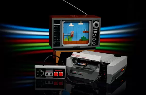 Lego festeja los 35 aos de la Nintendo NES con una consola y un televisor para armar