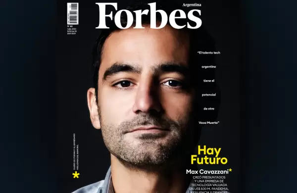 Tapa de Forbes: Max Cavazzani, el empresario más joven del ranking  de los 50 más ricos de Argentina