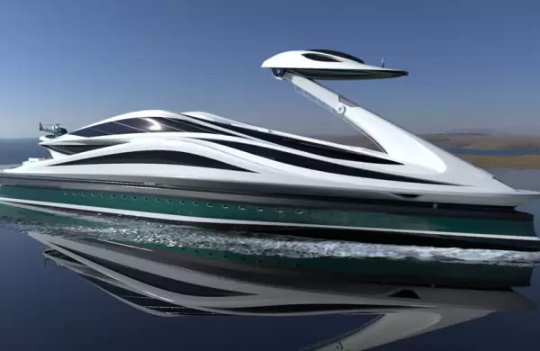 ¿Es este megayate en forma de cisne el concepto de barco más loco de 2020?
