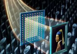 Diminuta proyeccin de una pintura de Vermeer demuestra cmo es la nueva tecnologa a nanoescala