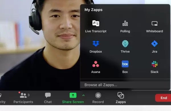 Zoom lanz Zapps, una funcin que conecta otras aplicaciones con la plataforma