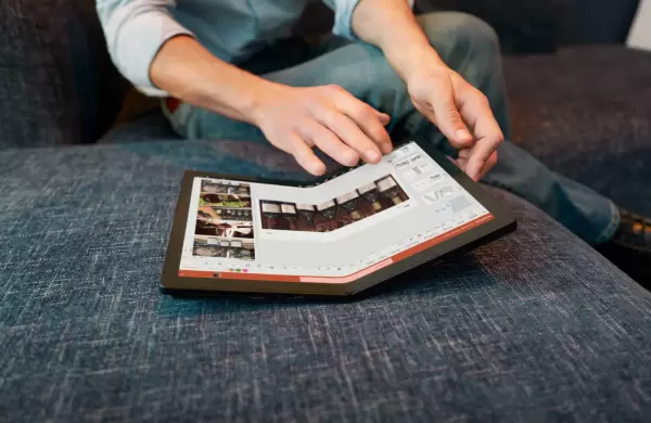 Cmo es la primera laptop con pantalla plegable del mundo