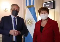 Alberto Fernndez se reuni con la titular del FMI y Georgieva dijo que analizar la propuesta sobre los cargos extra