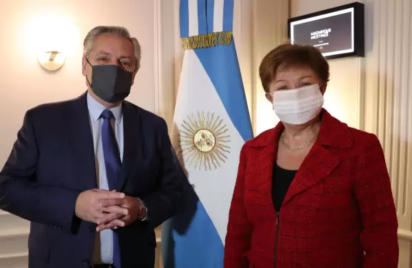 Alberto Fernández se reunió con la titular del FMI y Georgieva dijo que analizará la propuesta sobre los cargos extra