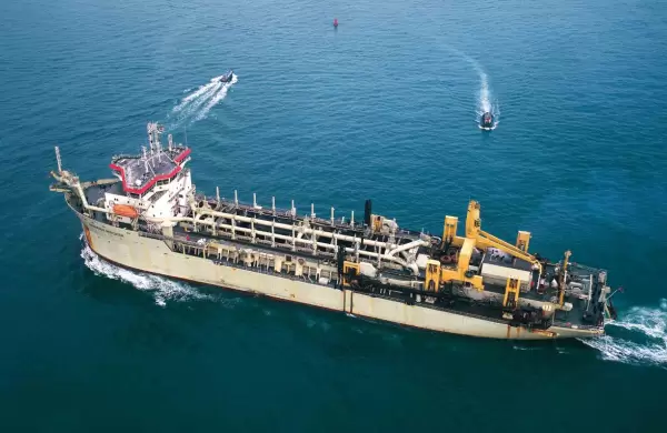 Jan de Nul comenz las obras en el estuario de Baha Blanca