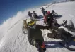 Subir a un volcán en moto de nieve ya es posible