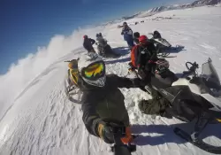 Subir a un volcn en moto de nieve ya es posible