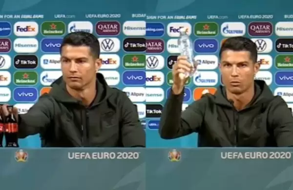 El gesto de Cristiano Ronaldo que le baj el valor a Coca Cola