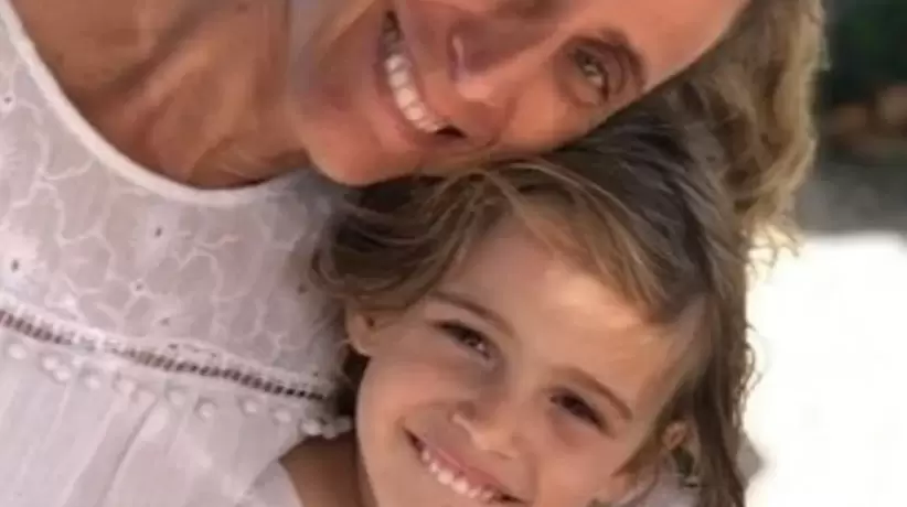 Andrea Cattarossi y su hija