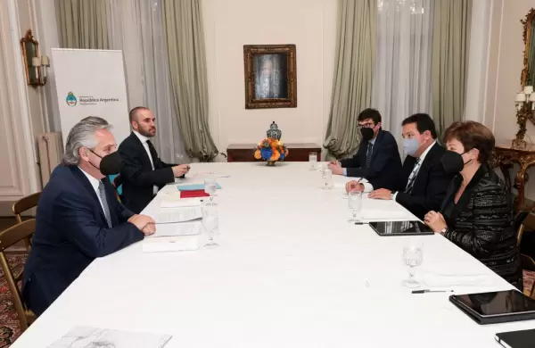 Para Kristalina Georgieva, el encuentro con Alberto Fernández "fue muy positivo", pero se sigue negociando