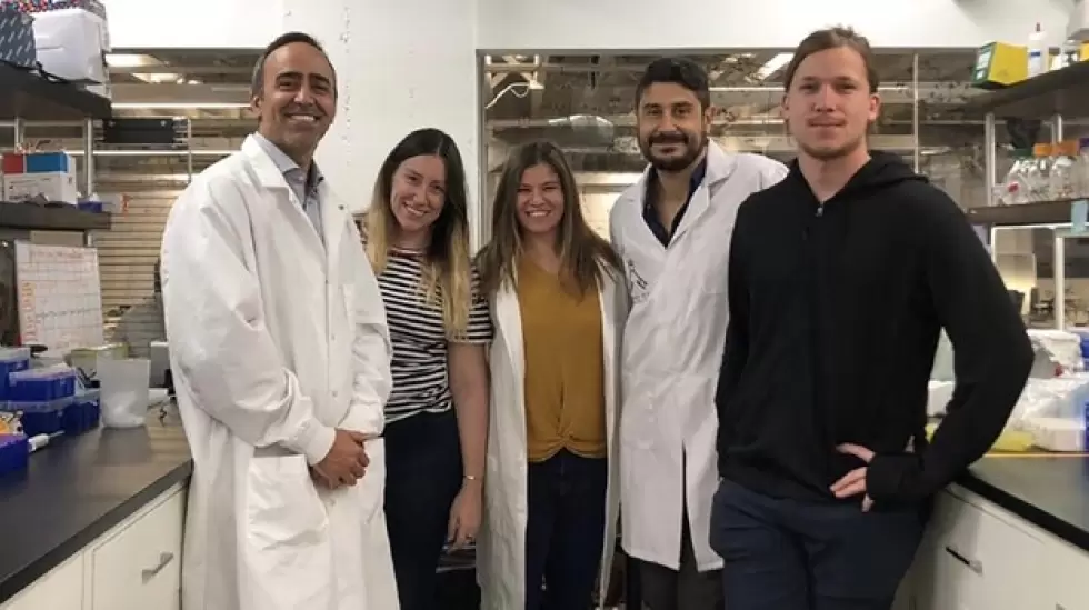 El equipo de Caspr en el laboratorio