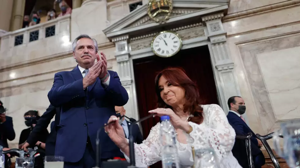 Alberto Fernndez en la apertura de sesiones en el Congreso