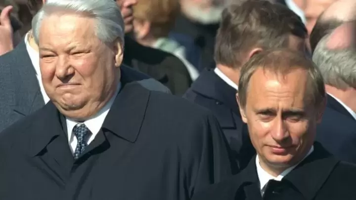Boris Yeltsin y Putin