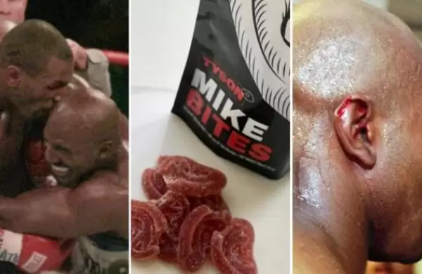A 25 años del mordiscón a Holyfield, Mike Tyson lanza gomitas comestibles de cannabis con forma de oreja
