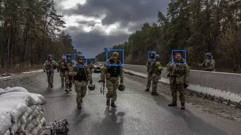 Reconocimiento facial de soldados rusos