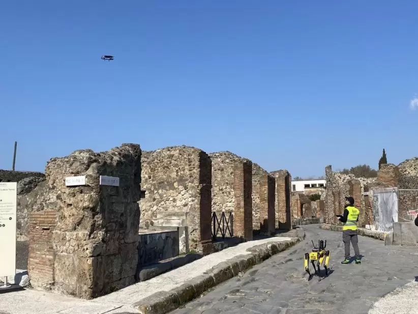 Los responsables del Parque de Pompeya cuidan las ruinas con tecnología de punta