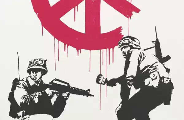 Un Banksy para Ucrania: el artista grafitero dona 100.000 dlares al hospital infantil de Kiev