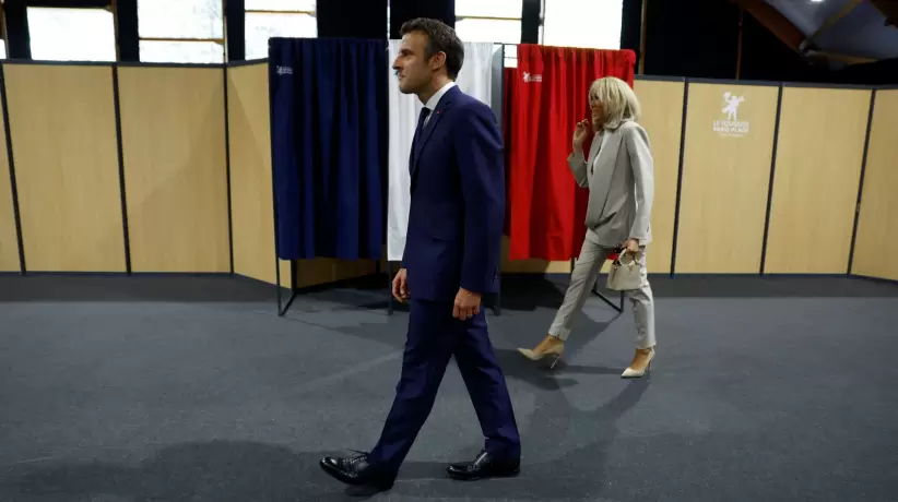 Macron elecciones (Télam)