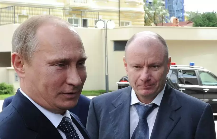 Vladimir Potanin y Vladimir Putin