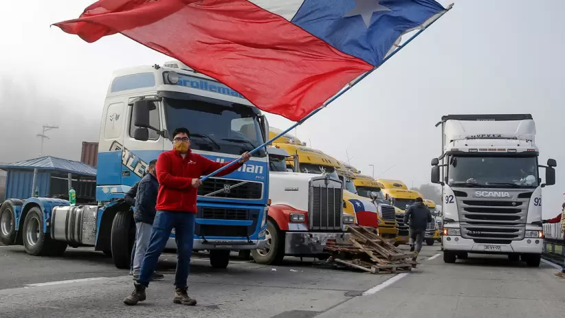 Paro de camioneros en Chile