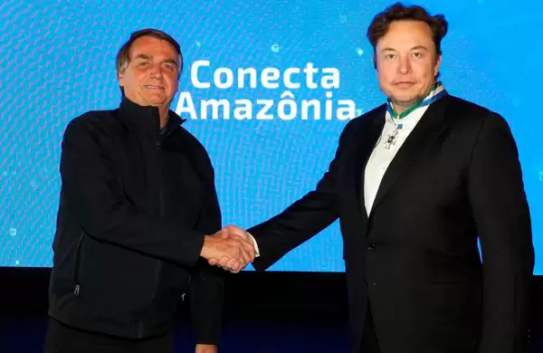 Por qué Elon Musk viajó de sorpresa a Brasil para reunirse con Jair Bolsonaro