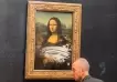 Un manifestante contra el cambio climático le arrojó torta a La Mona Lisa en el Museo del Louvre