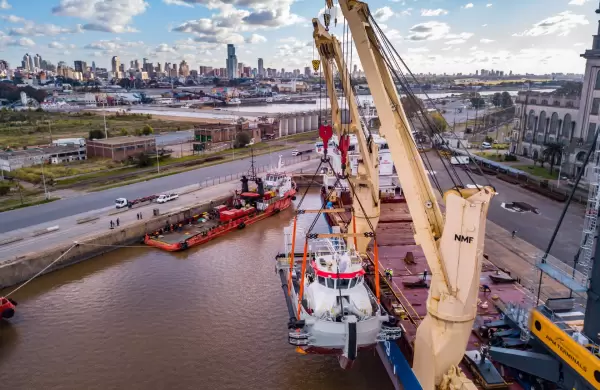La nueva draga Pancho, De Jan de Nul, lleg a la Argentina