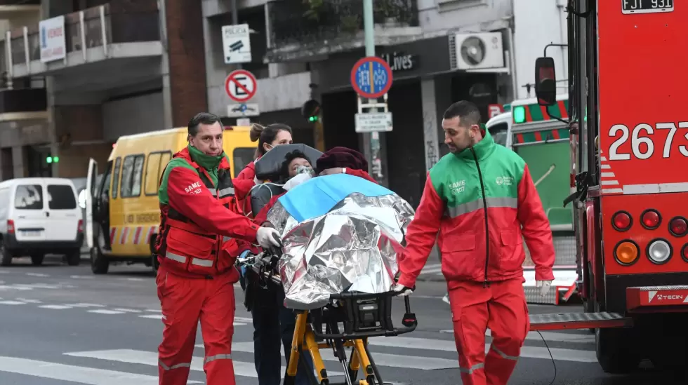 Incendio en Recoleta