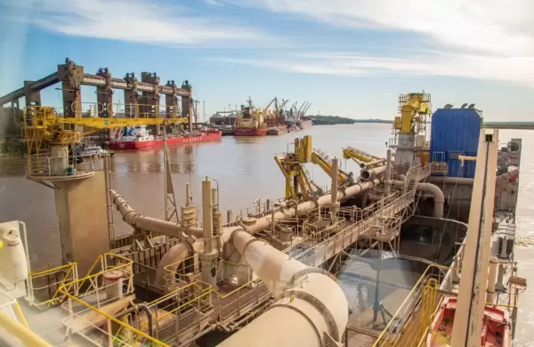 Compañía Sud Americana de Dragados finalizó obras de mantenimiento en el puerto de San Nicolás
