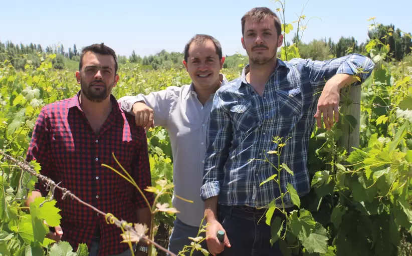 Juan Pablo Mestre, Pablo Ceverino y Manuel Perez Caffe, creadores de Sarapura Wines
