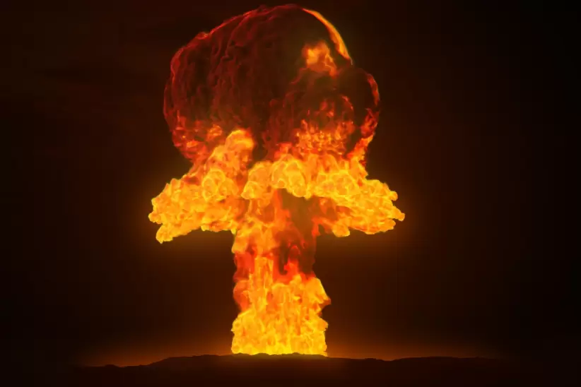 nuclear, átomo, bomba