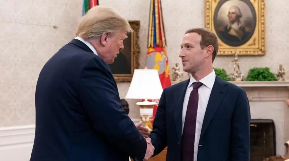 Donald Trump y Mark Zuckerberg