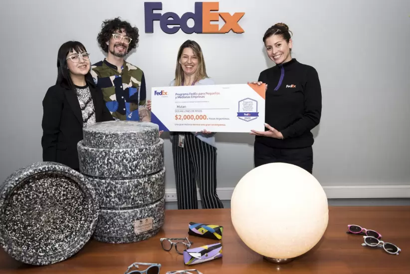 Mutan, ganadores de la segunda edición del Programa FedEx para Pequeñas y Medianas Empresas en Argentina