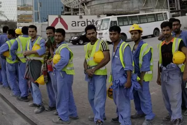 trabajadores en Qatar
