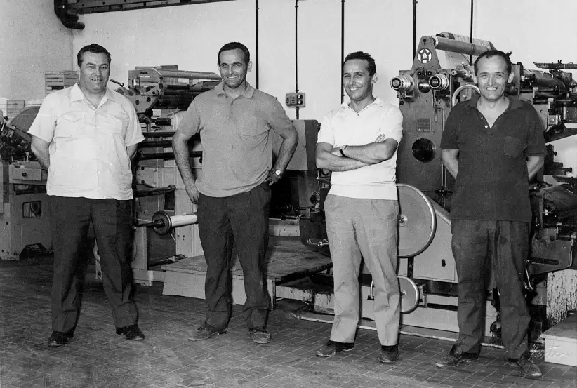 Los cuatro hermanos Panini que fundaron la empresa en Italia.