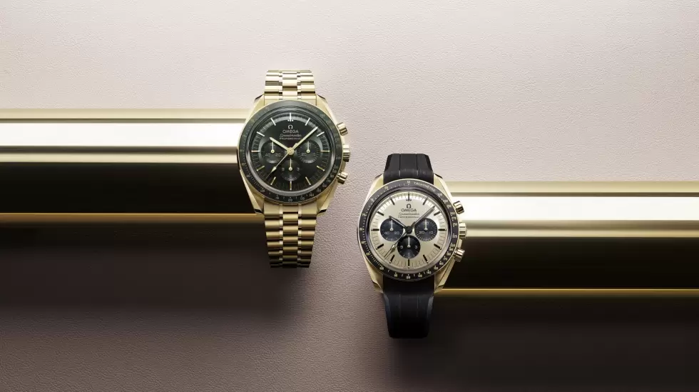 coleccion speedmaster moonwatch moonshine gold