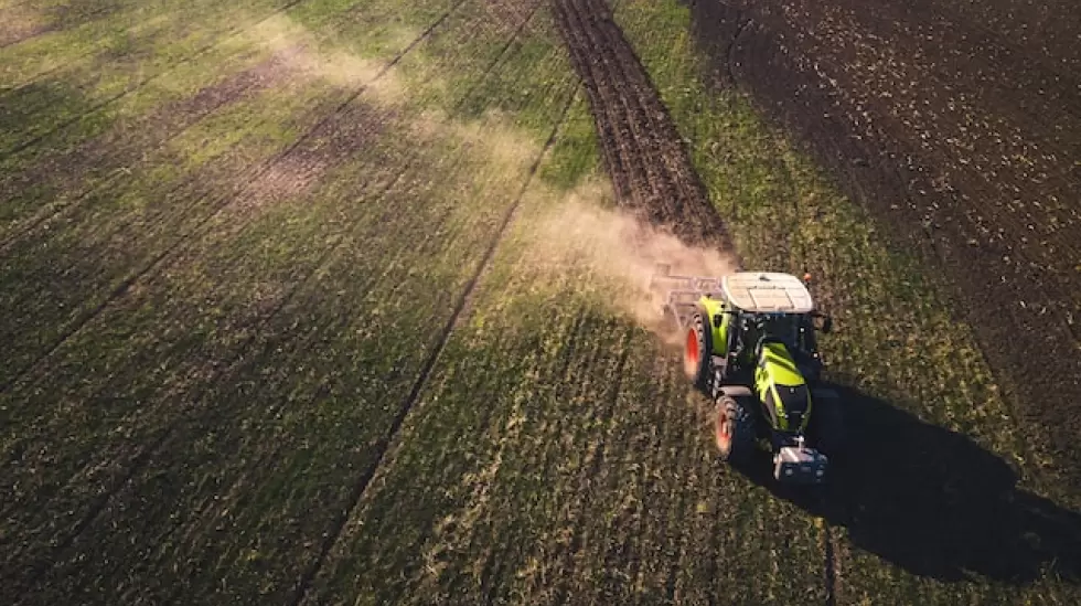 Tractor en campo