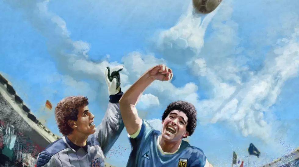 maradona y la mano de dios mundial 86 mexico