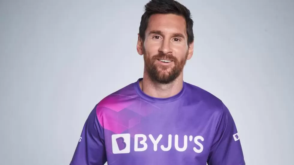 Lionel Messi se asocia con BYJUS.