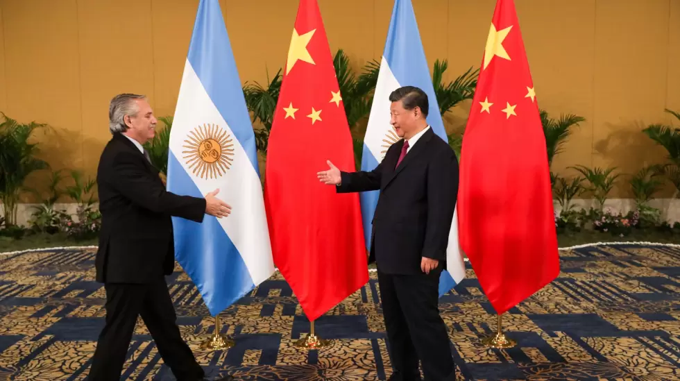 Alberto Fernndez y  Xi Jinping