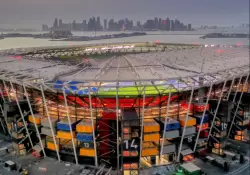 El innovador estadio de Qatar construido con 974 contenedores