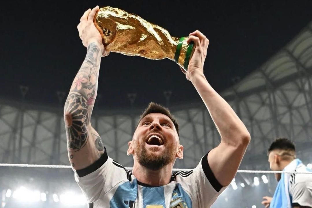 La foto de Messi levantando la Copa del Mundo ya es la más 