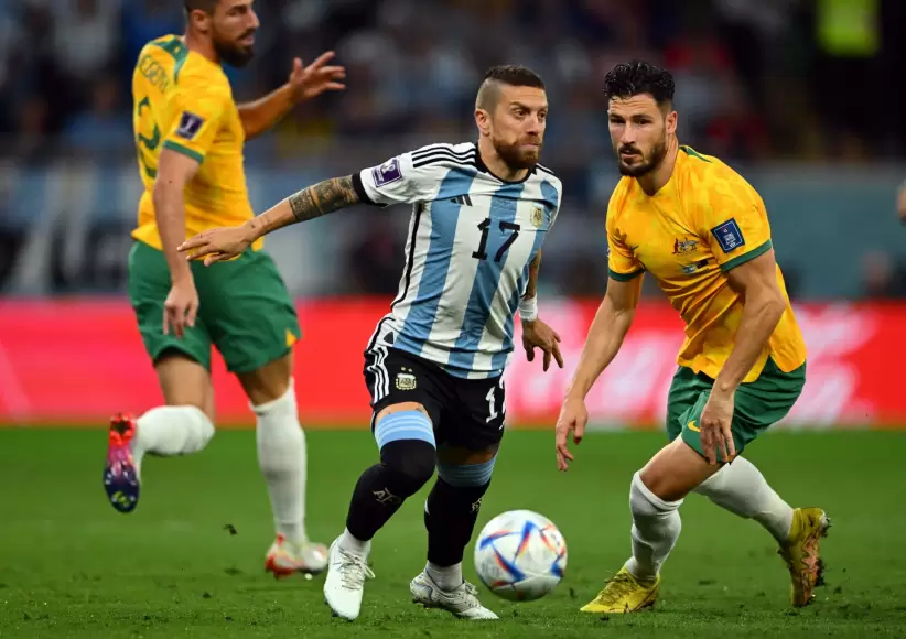 Argentina jugó contra Australia por los octavos de final de Qatar 2022