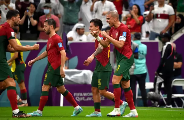 Portugal est de fiesta: gole a Suiza 6 a 1 y jugar contra Marruecos en cuartos de final