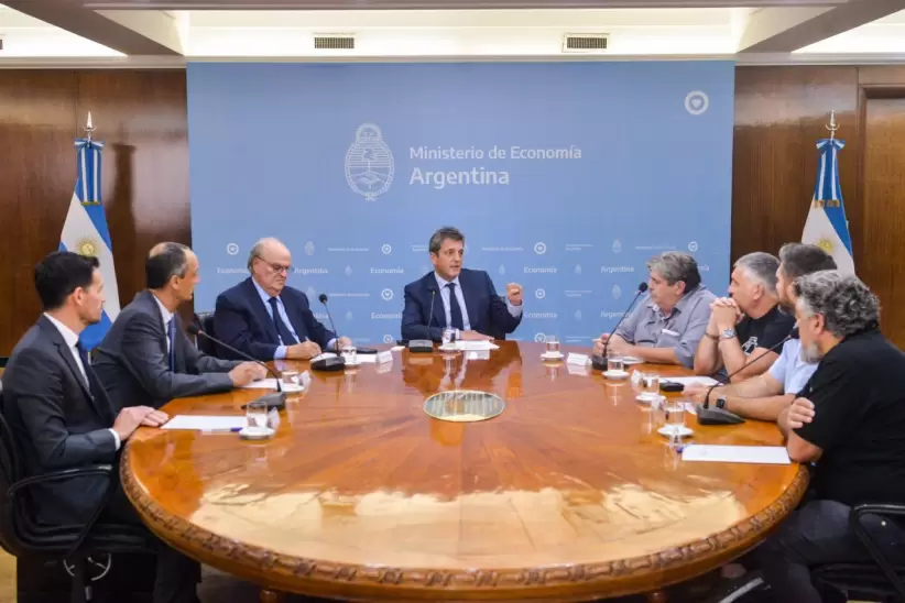 La reunión con Sergio Massa, ministro de Economía