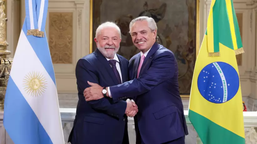 Lula y Alberto Fernández (Télam)