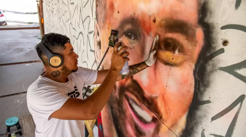 Messi, grafiti