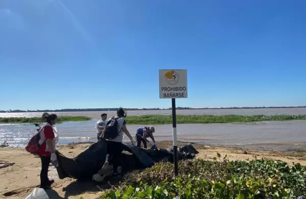 Una empresa B de anteojos realizó una limpieza integral de las Costas del Paraná: recolectó 328 kilos de residuos