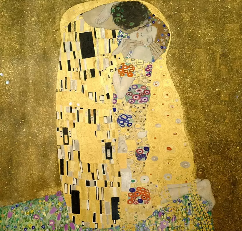El beso de Gustav Klimt, otra de sus obras legendarias
